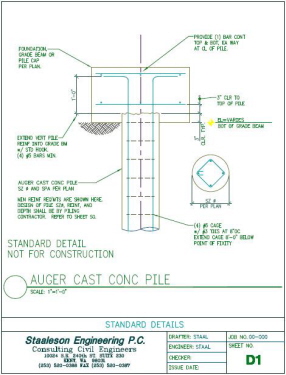 Auger-cast Concrete Pile