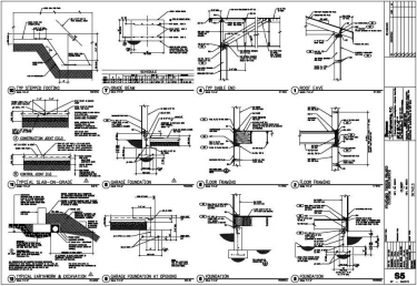 Typical Framing Detail Sheet